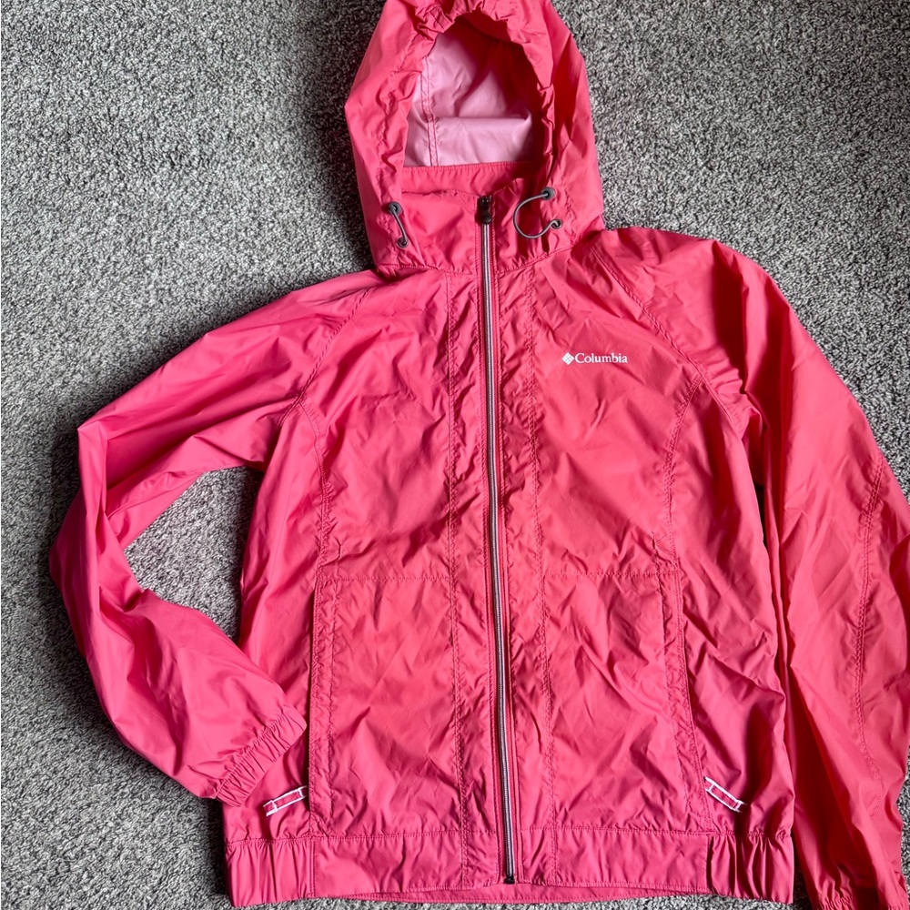 Columbia Vibrant Pink Windbreaker